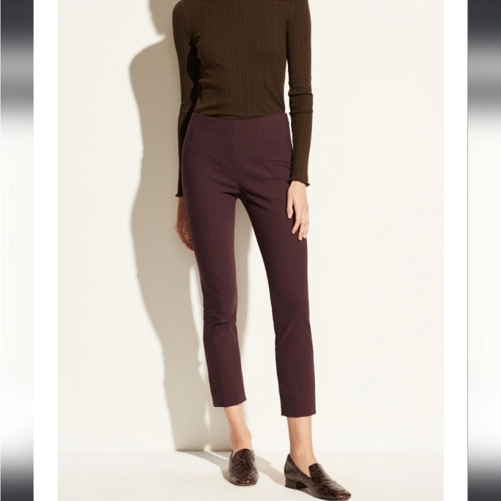 Vince stitch front seam pointe legging black plum
